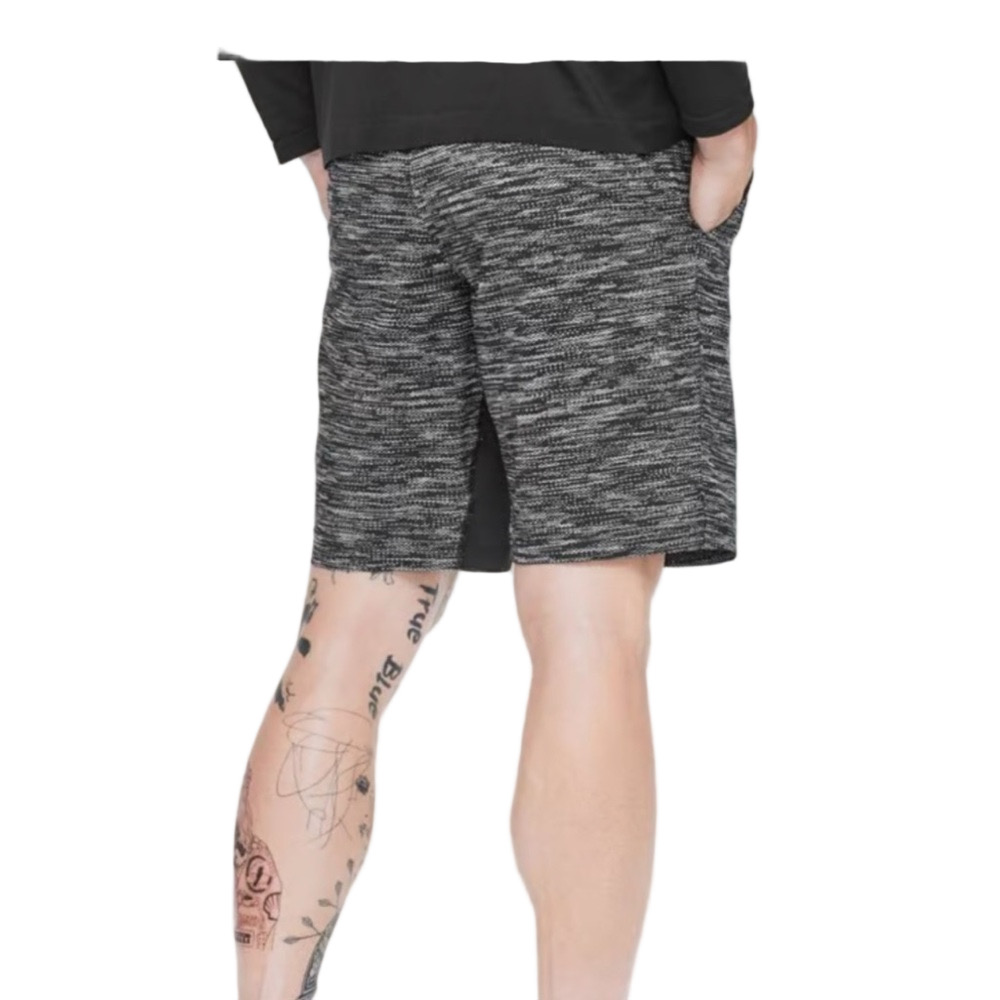 Lululemon T.H.E. Short *Linerless 9" Updated All Court Texture White Black Sz M